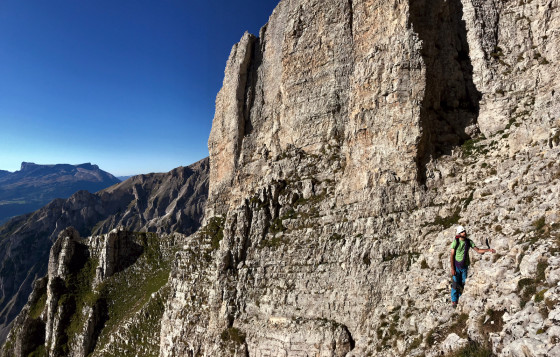 Traversée dans les escaliers dévoluards