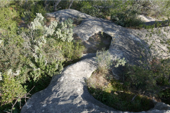 Vasques dans les grès