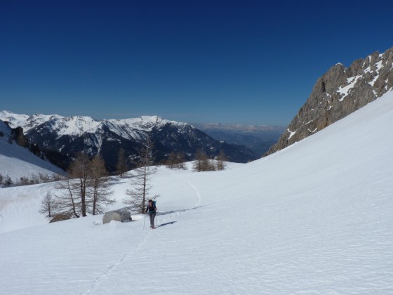 Versant ouest du col de Terre Blanche