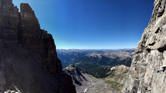 Vue à l'Ouest depuis la brèche