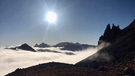 Vue au Sud en arrivant sous la Roche Pertuse