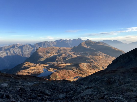 Vue globale de l\'itinéraire de la toundra et des lacs du Grand Galbert