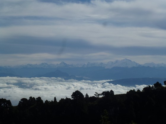 Vue sur la chaine des Alpes