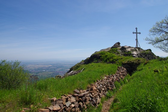 Vue sur la croix du Vieil Armand