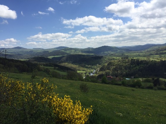 Vue sur la haute vallée de la Loire