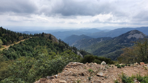Vue sur la montagne ard&eacute;choise