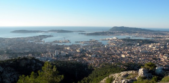 Vue sur la rade de Toulon