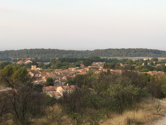 Vue sur le village de Congénie