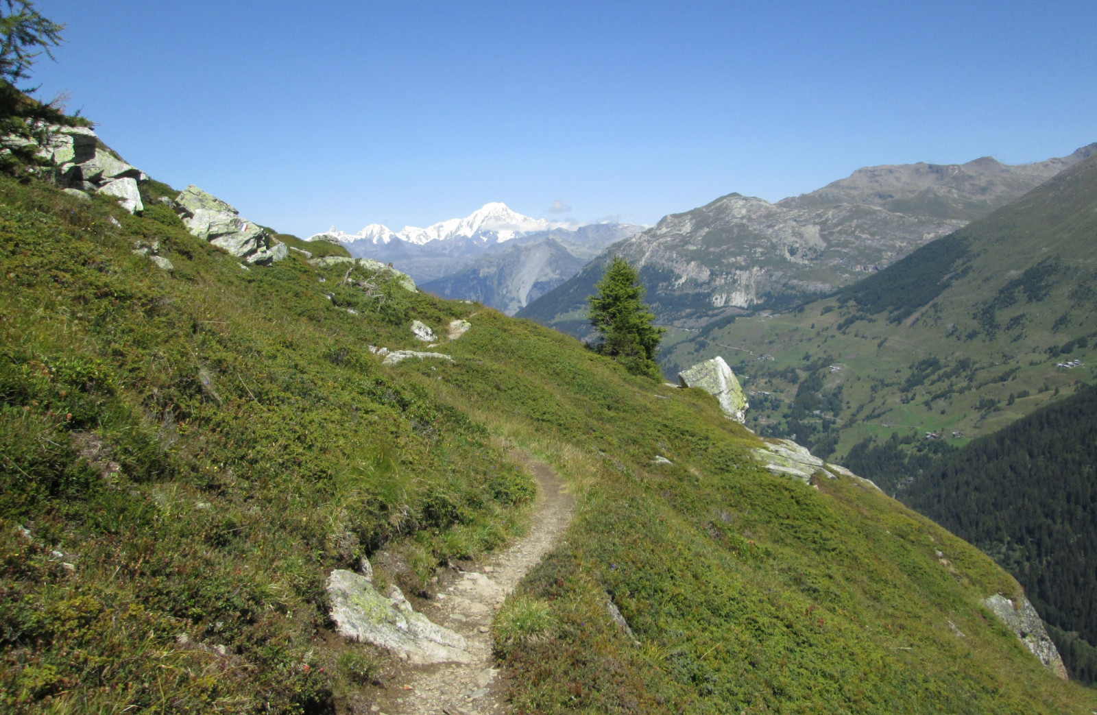 Au loin le Mont Blanc