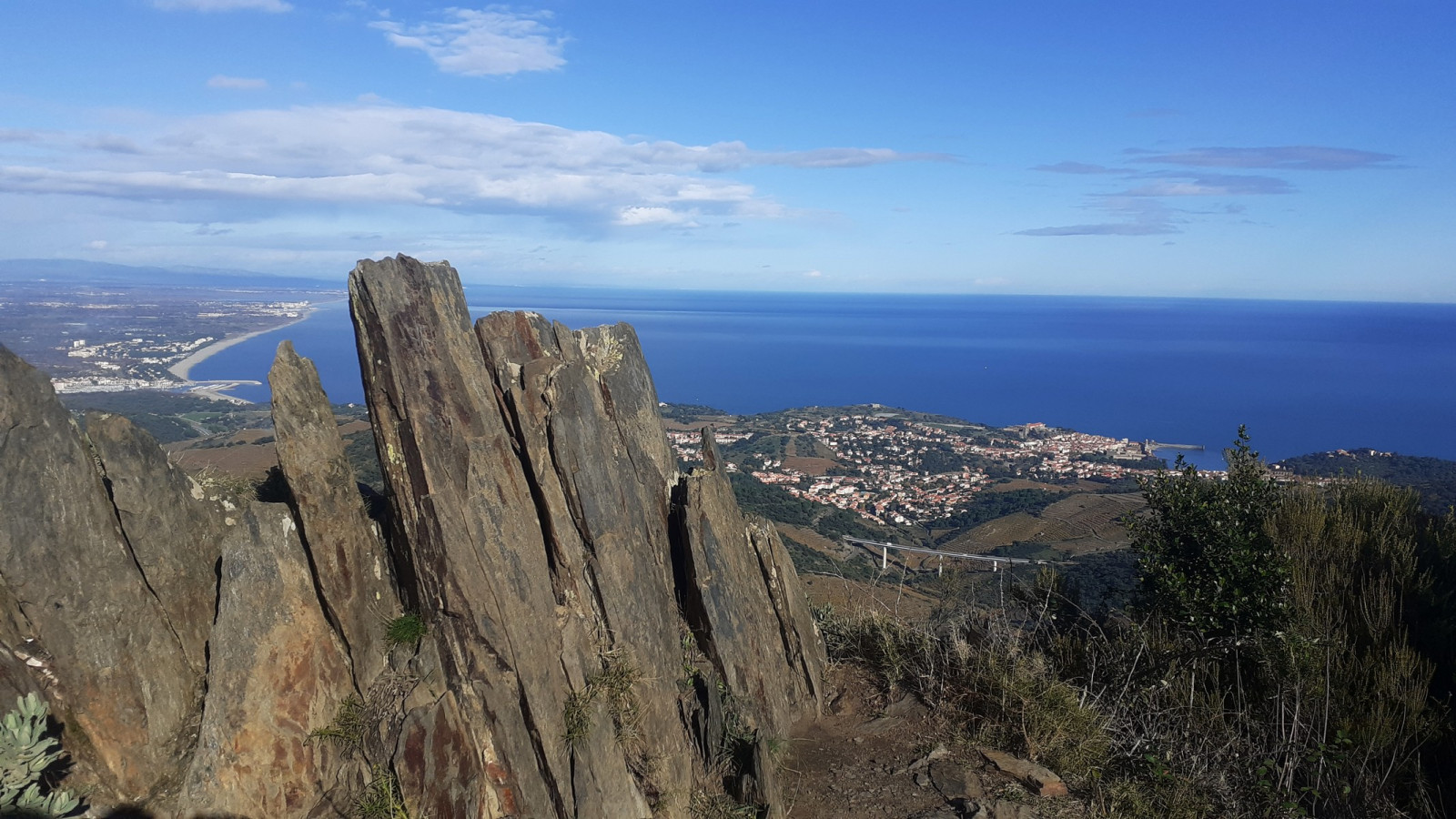 Collioure depuis la montagne