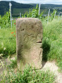 Alter Grenzstein an der Weinlage Perler Hasenberg