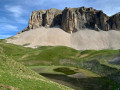 Arriv&eacute;e au lac du Lauzon