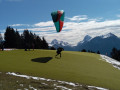 Aire de décollage de la Forclaz depuis le Villard