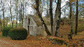 au départ de la randonnée la  chapelle Saint Clair