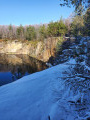 Au dessus du petit lac de la Baleine