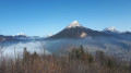 Au sommet de l'Ecoutoux vue sur les sommets emblématiques de la Chartreuse