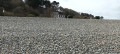 Banc de galets de la plage du palus