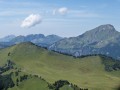 Cheval Blanc, Bec du Corbeau and Pointe de Bellevue from Super Chatel