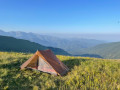 bivouac près du Mont Saccarel