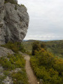 Dernière falaise avant d'arriver au sommet