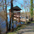 Cabane d'observation sur le marais