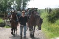 Camille au départ de la Ferme Equestre de Chantaigut