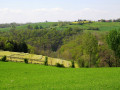 Chemin entre vallons et collines à Terre-Clapier