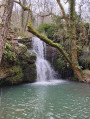 Cascade du Gournier et Château de Rochessauve à Alissas