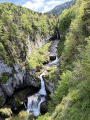 Cascades de la Billaude  depuis le haut