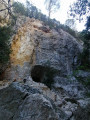 Cavité dans la roche