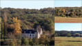 Château de la Tour du Breuil et Moulin de Fourchaume (en bas à droite)