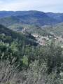 Château et village de Padern vu du parcours