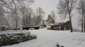 Château féodal sous la neige