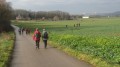 Chemin de terre situé à l'angle du petit bois entre points 9 et 10