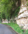 Couche de Silex dans la falaise