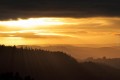 Couché de soleil sur la vallée