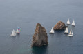 Régate autour des rochers de Lipari