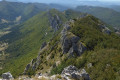 Les Rochers de la Sausse et le Col de la Bataille depuis Omblèze