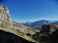 Dans le rétro en montant vers la combe de Ratin