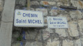 Début chemin Saint Michel sur l'avenue de la Liberté