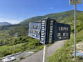 départ de la randonnée, avant l'arrivée au village de Rochebrune