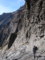 descente par la cheminée des Egratz