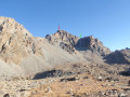 Du Bivouac Bertoglio vue sur Dante et le Couloir du Passo Fiorio-Ratti