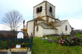 Eglise de Colamine et croix des pestiférés