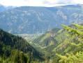 En descendant de Zettersfeld, la vallée d'Hélène