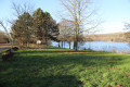 Entrée du chemin au bord de l'Etang du Breuil