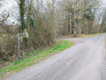 Entrée du chemin avant de passer Le Vivier Tranchant