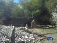 Gorges de la Roanne par les MNVR - Jeu d'équilibre.