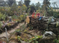 Jardin et bord du Moros depuis la Chapelle de Cadol