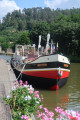 Jolie péniche sur le canal de la Marne au Rhin à Lutzelbourg